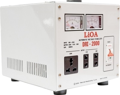
    lioa 2kva -dùng cho may tính-dàn âm thanh-may giặt-tủ lanh LH:0916.587.597 TVKT.Hãng sản xuất: LiOA , Điện áp vào: 130V - 250V , Điện áp ra: 220V, 110v , Công suất: 2KVA  Xuất xứ: Việt Nam  Loại ổn áp 1 pha  Trọng lượng (9,6Kg):        

