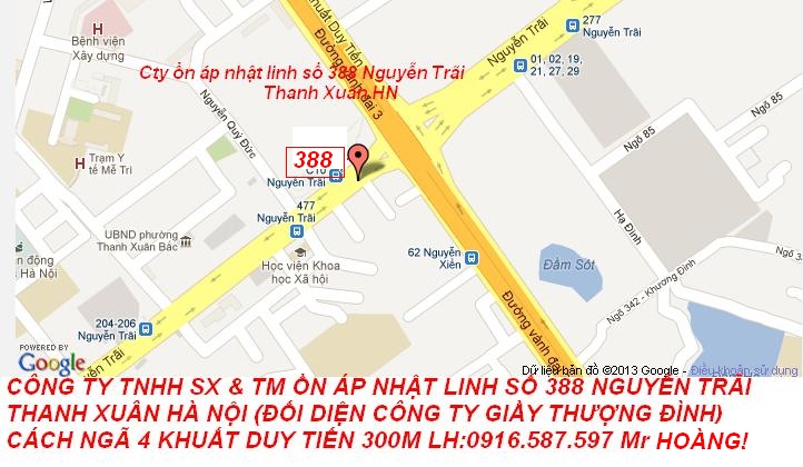 ban-do-showroom-lioa-388-nguyen-trai-thanh-xuan-ha-noi