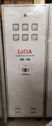 BÁN ỔN ÁP 75KW 3 PHA CŨ THANH LÝ GIÁ RẺ | LIOA 75KVA CŨ| LIOA SH3 75K CŨ| ON AP LIOA CU