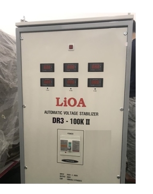 <ul>
	<li>thông số kỹ thuật ổn áp 3 pha 100kva</li>
	<li>mã sản phẩm modeell : dr3 100kii</li>
	<li>điện áp vào 160v-430v</li>
	<li>điện áp ra 380v 3 pha 1-3%</li>
	<li>hàng chính hãng bảo hành 4 năm </li>
</ul>
