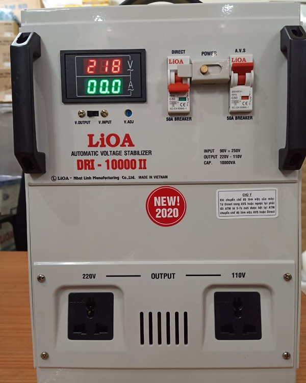 ổn áp lioa 10kva 90v-250v mã dri 10000ii