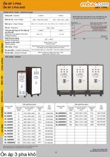 ỔN ÁP LIOA 3 PHA 400KVA-SH3